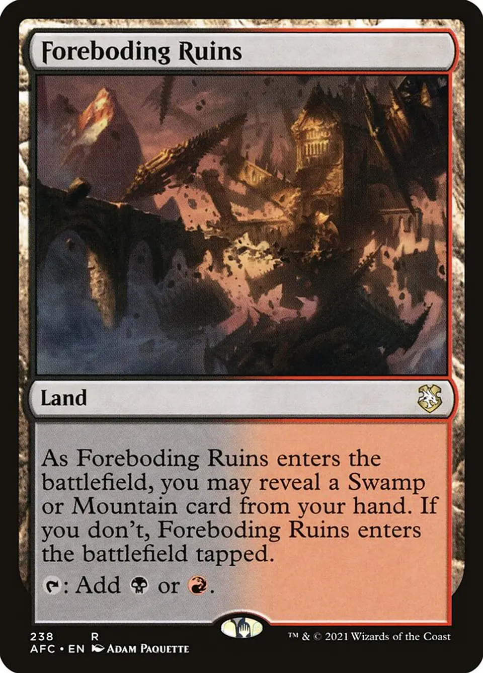 Foreboding Ruins | Inglés | NM | AFC 1