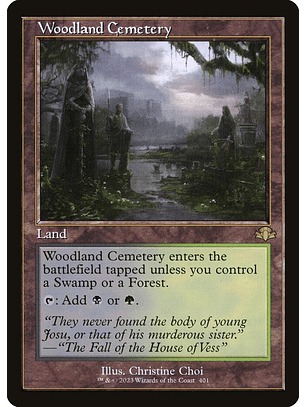 Woodland Cemetery (Retro Frame foil) | Inglés | NM | DMR