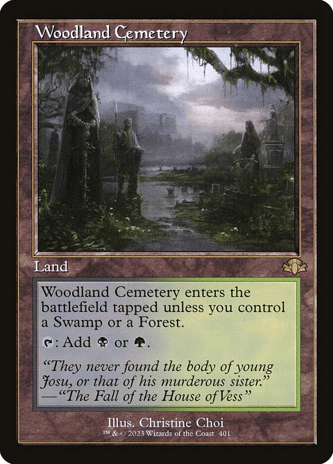 Woodland Cemetery (Retro Frame foil) | Inglés | NM | DMR