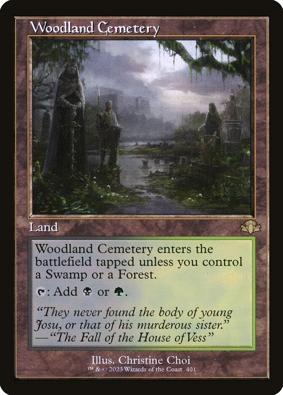 Woodland Cemetery (Retro Frame foil) | Inglés | NM | DMR 1