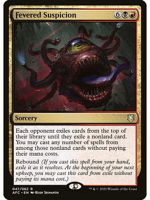 Fevered Suspicion | Inglés | NM | AFC