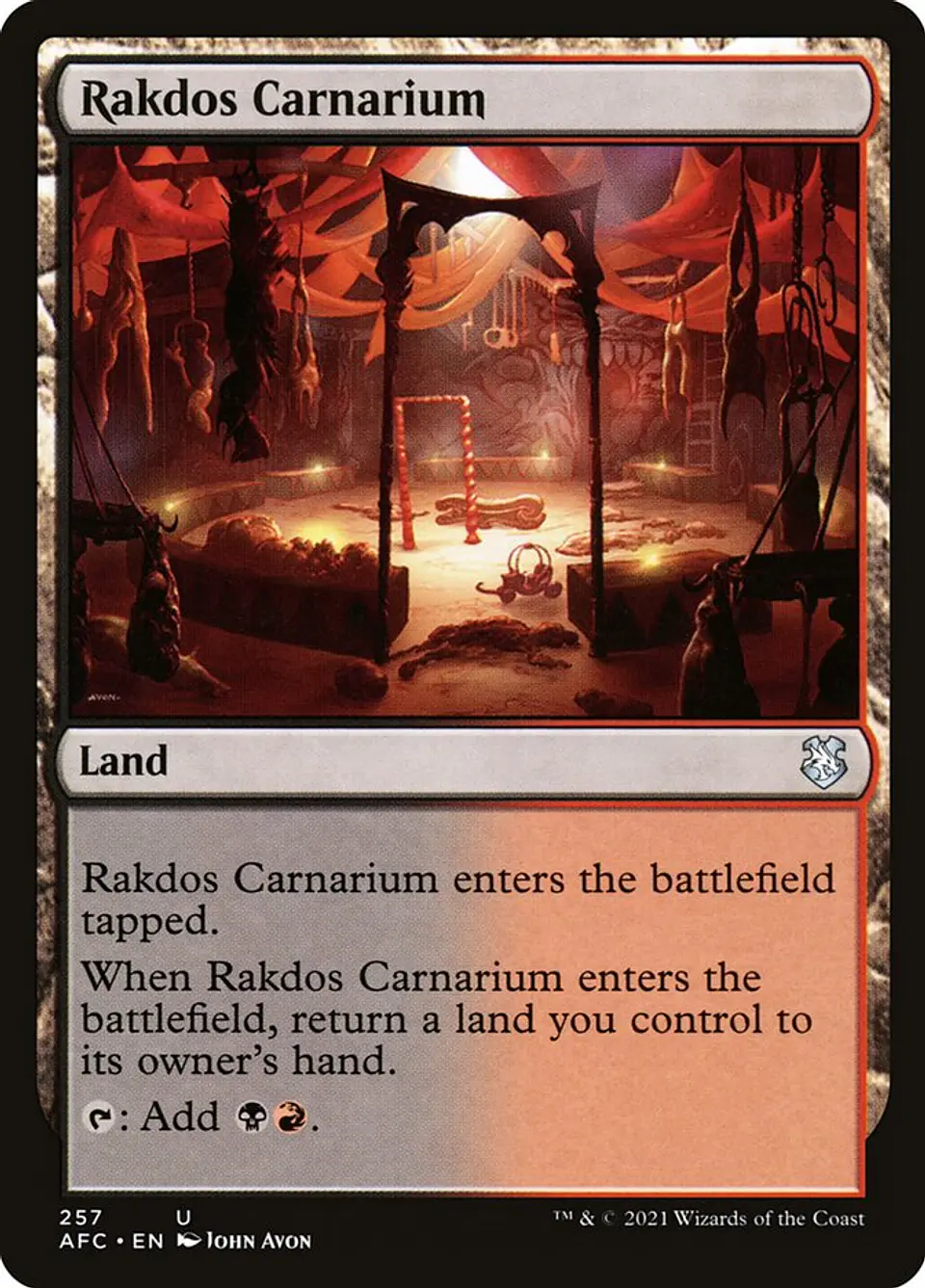 Rakdos Carnarium | Inglés | NM | AFC 1