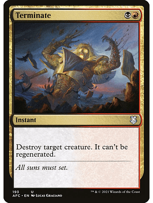 Terminate | Inglés | NM | AFC