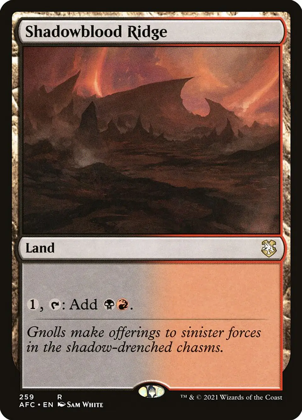 Shadowblood Ridge | Inglés | NM | AFC 1