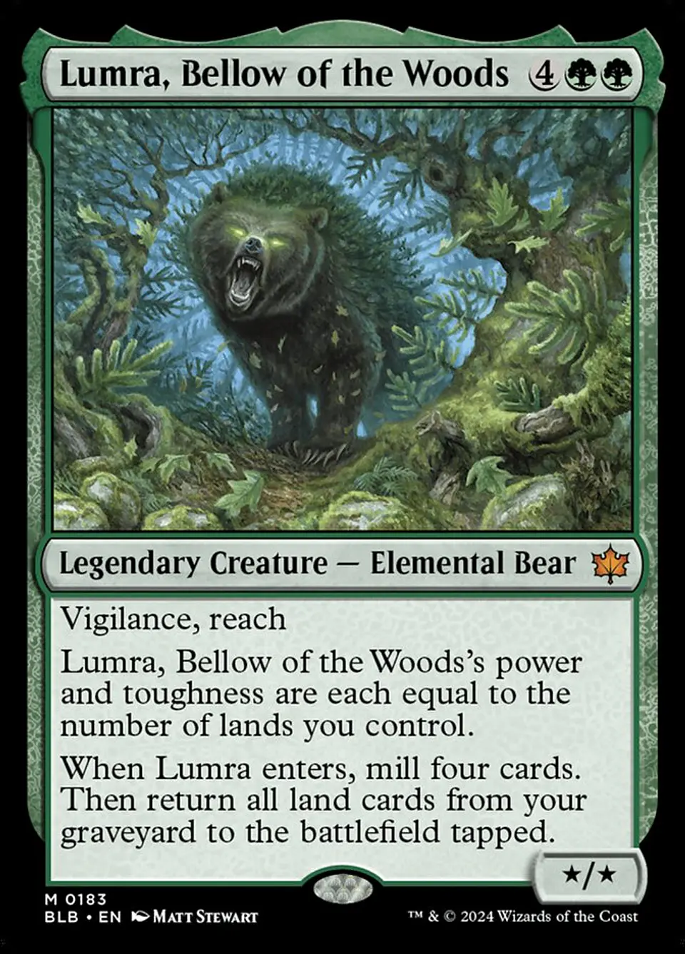 Lumra, Bellow of the Woods | Inglés | NM | BLB 1