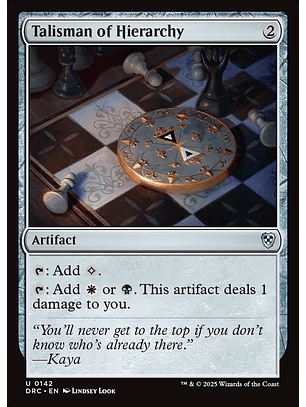 Talisman of Hierarchy | Inglés | NM | DRC