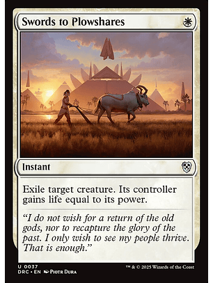 Swords to Plowshares | Inglés | NM | DRC