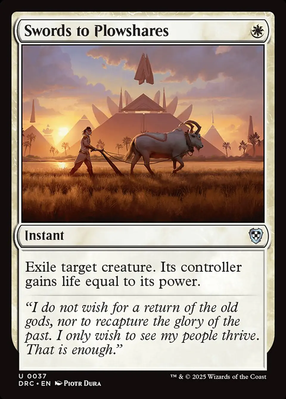 Swords to Plowshares | Inglés | NM | DRC 1