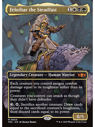 Felothar the Steadfast (Borderless foil) | Inglés | NM | TDC
