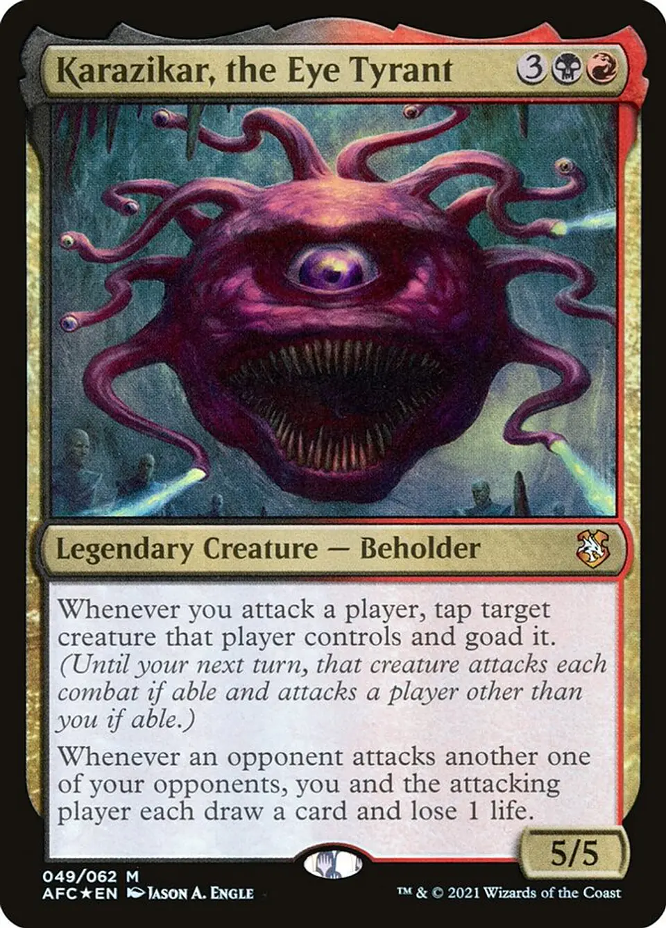 Karazikar, the Eye Tyrant (foil) | Inglés | NM | AFC 1