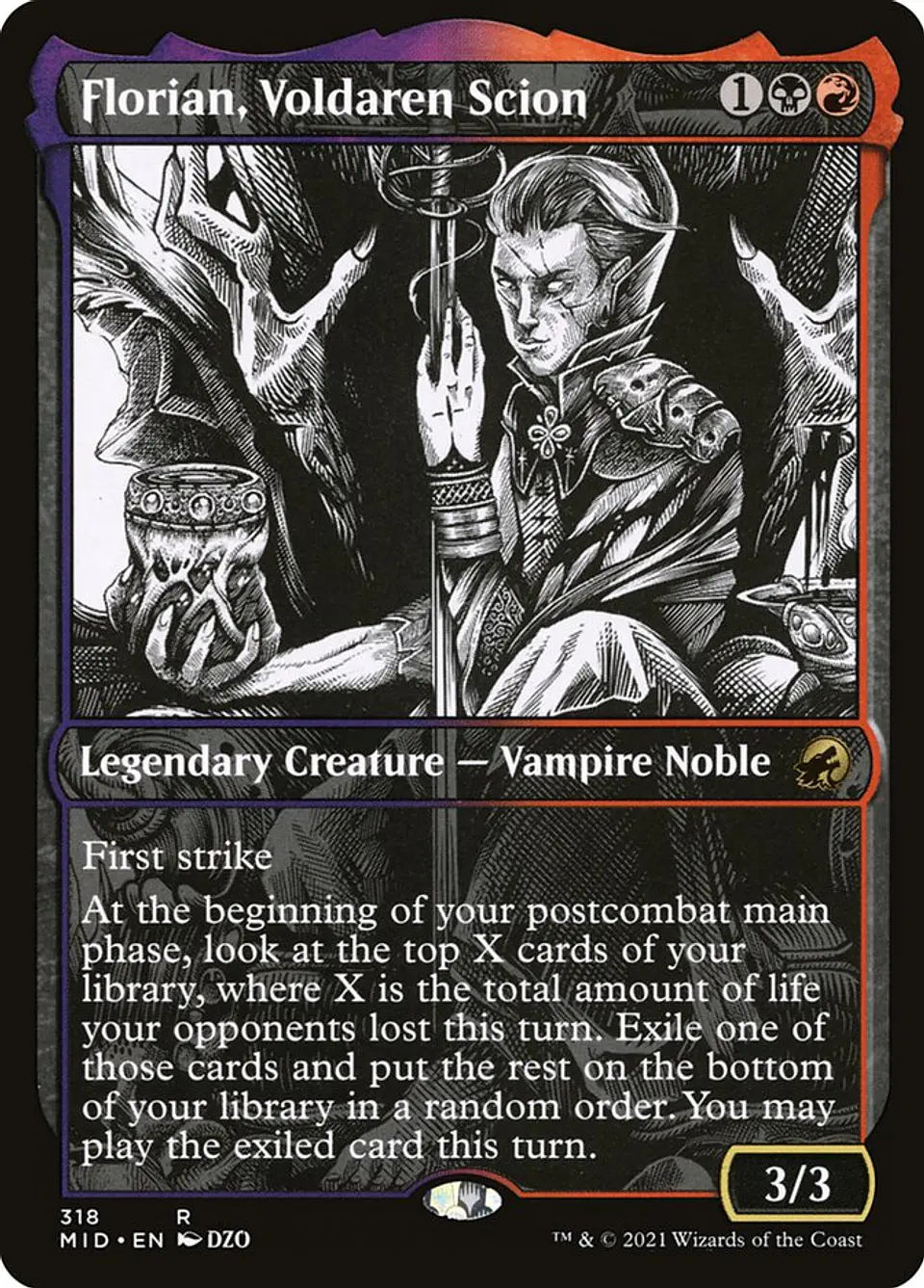 Florian, Voldaren Scion (Showcase foil) | Inglés | NM | MID 1