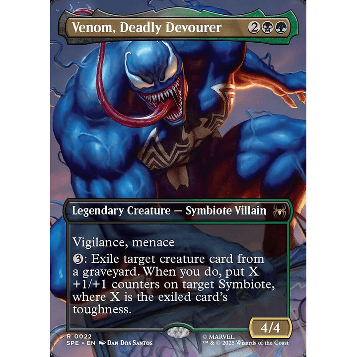 Venom, Deadly Devourer (Borderless) | Inglés | NM | SPE 1