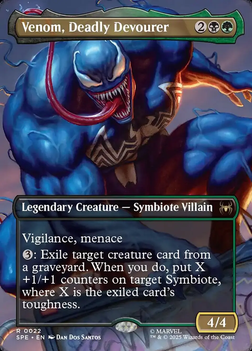 Venom, Deadly Devourer (Borderless) | Inglés | NM | SPE 1