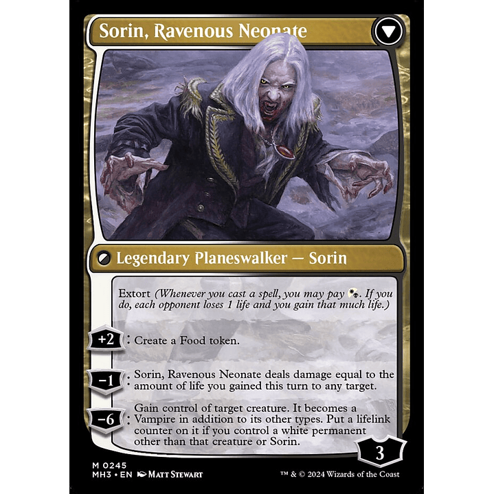 Sorin of House Markov // Sorin, Ravenous Neonate | Inglés | NM | MH3 2
