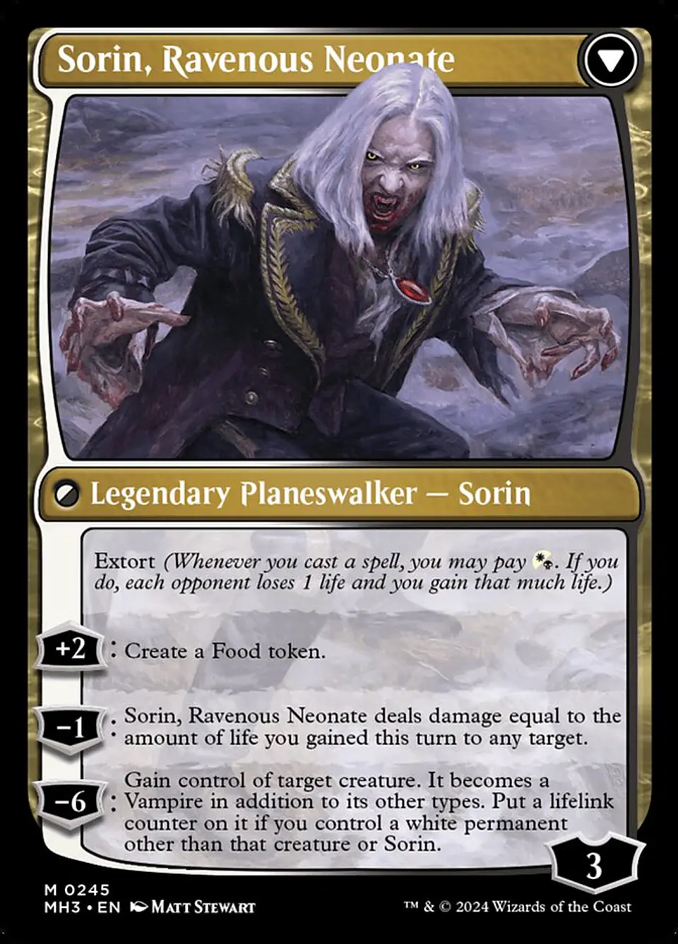 Sorin of House Markov // Sorin, Ravenous Neonate | Inglés | NM | MH3 2