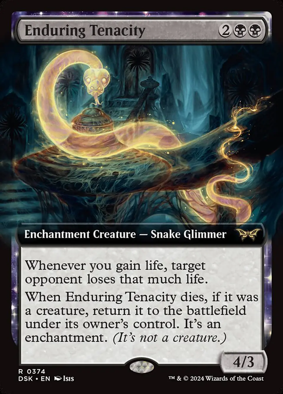 Enduring Tenacity (Extended Art foil) | Inglés | NM | DSK 1