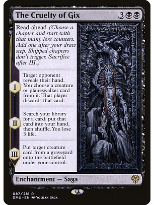 The Cruelty of Gix | Español | NM | DMU