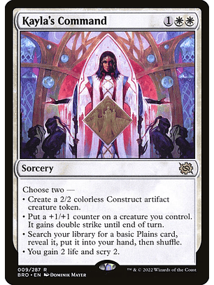 Kayla's Command | Inglés | NM | BRO