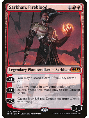 Sarkhan, Fireblood | Español | NM | M19
