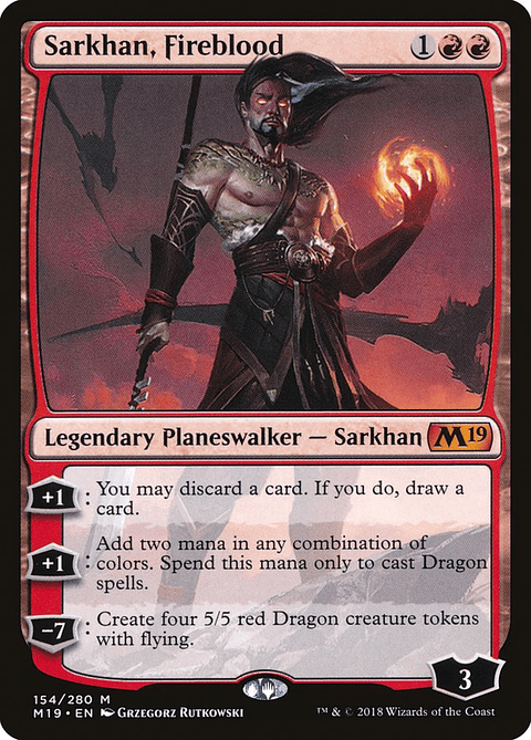 Sarkhan, Fireblood | Español | NM | M19