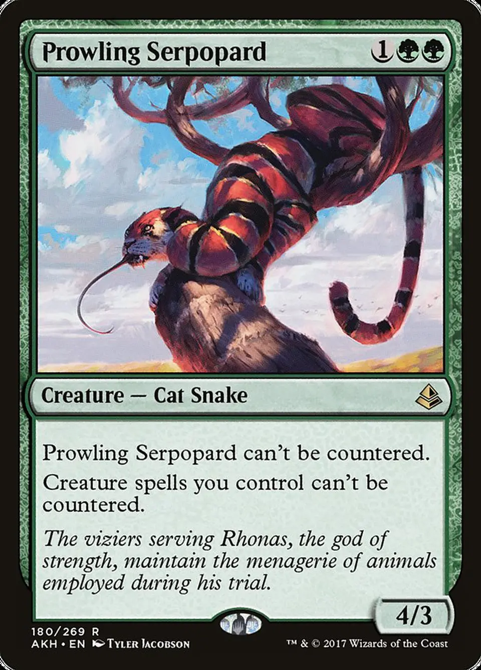 Prowling Serpopard | Español | VG | AKH 1