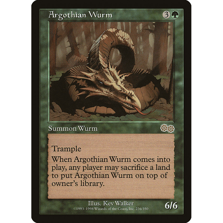 Argothian Wurm (Retro Frame) | Inglés | EX | USG 1