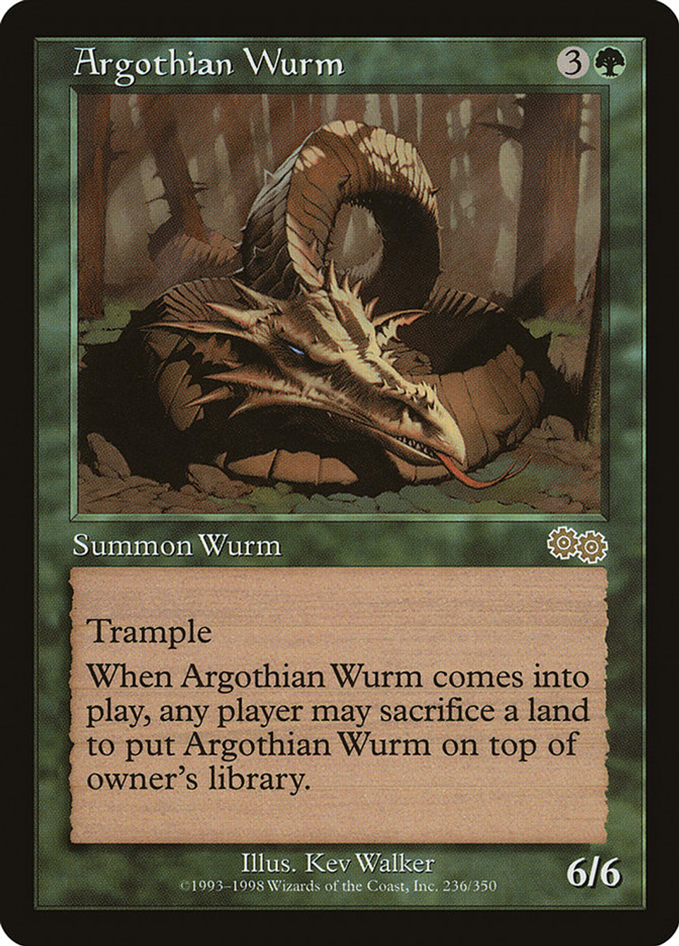 Argothian Wurm (Retro Frame) | Inglés | EX | USG 1
