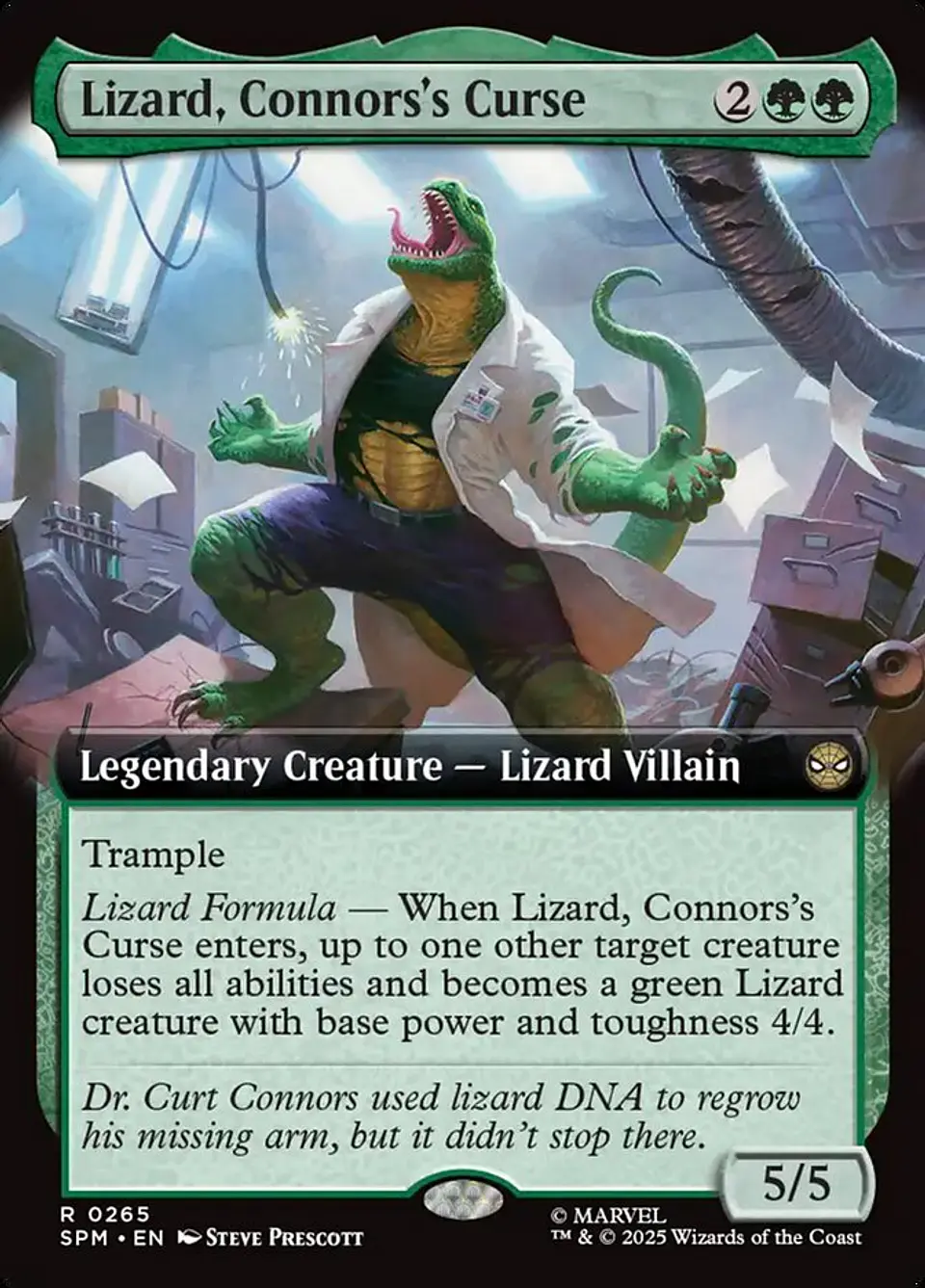 Lizard, Connors's Curse (Extended Art foil) | Inglés | NM | SPM 1