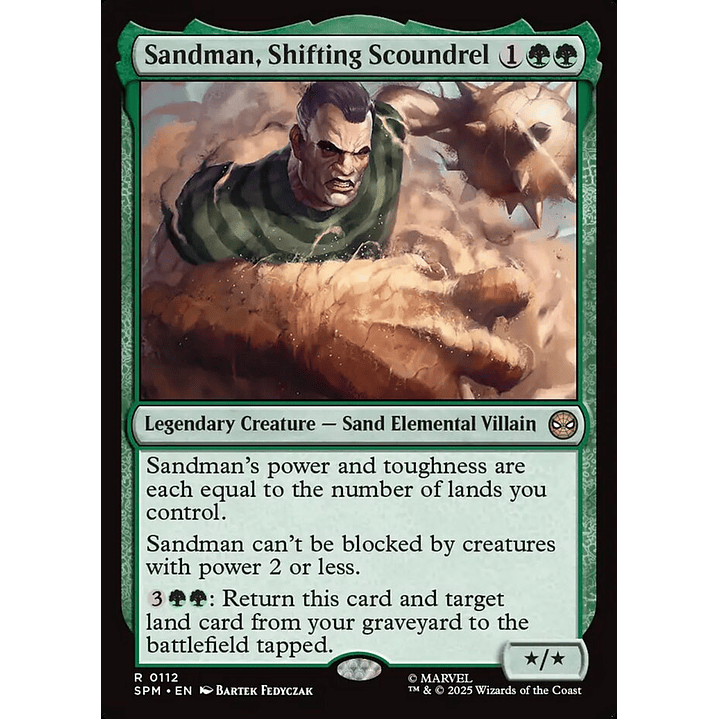 Sandman, Shifting Scoundrel (foil) | Inglés | NM | SPM 1
