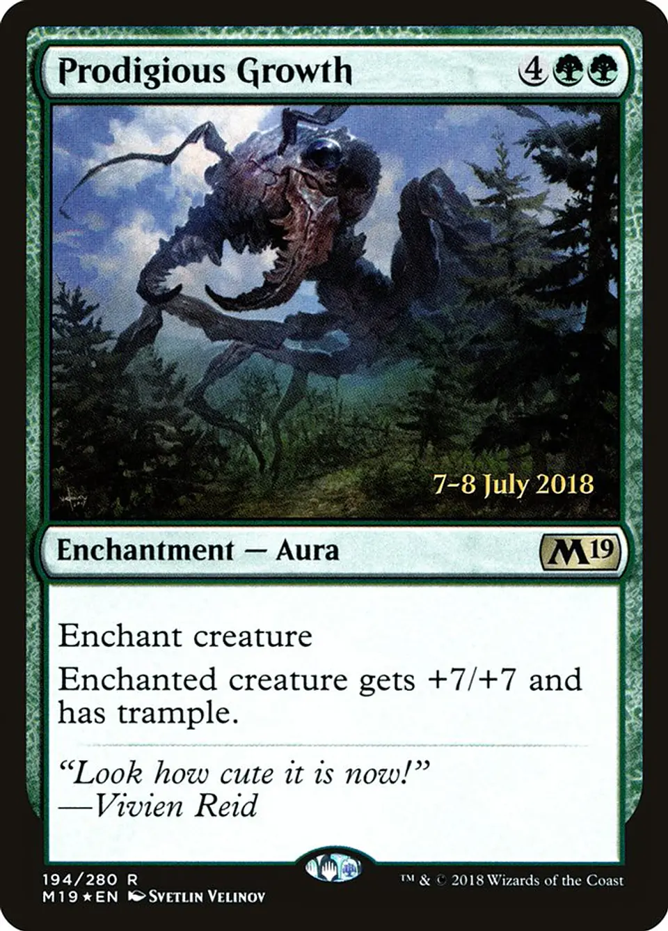 Prodigious Growth (Launch foil) | Español | EX | PM19 1