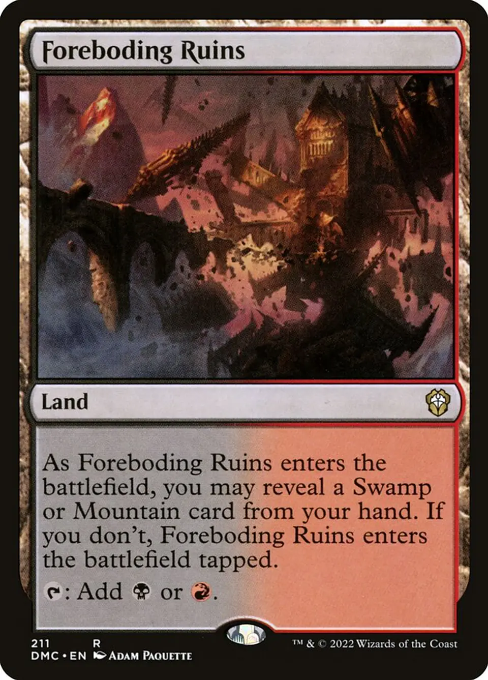 Foreboding Ruins | Inglés | NM | DMC 1