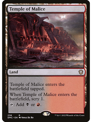 Temple of Malice | Inglés | NM | DMC