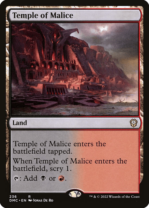 Temple of Malice | Inglés | NM | DMC