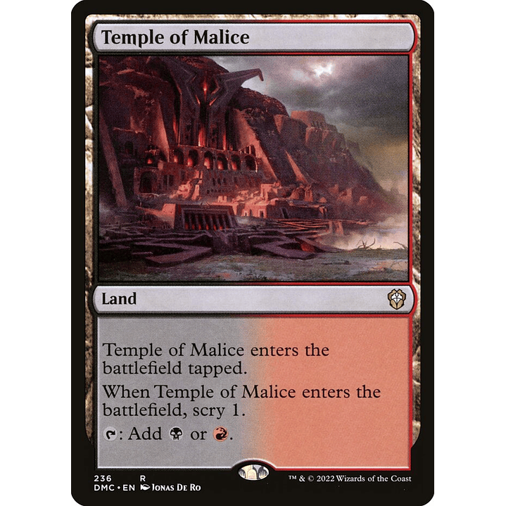 Temple of Malice | Inglés | NM | DMC 1
