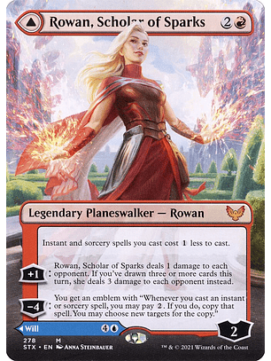 Rowan, Scholar of Sparks // Will, Scholar of Frost (Borderless) | Inglés | NM | STX