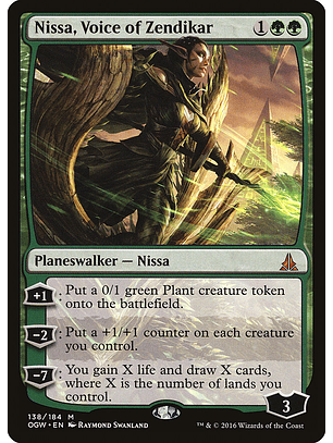 Nissa, Voice of Zendikar | Chino Simplificado | VG | OGW