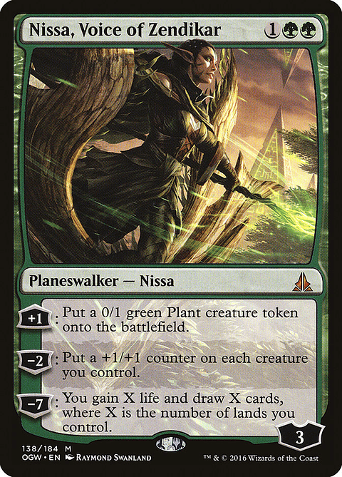 Nissa, Voice of Zendikar | Chino Simplificado | VG | OGW