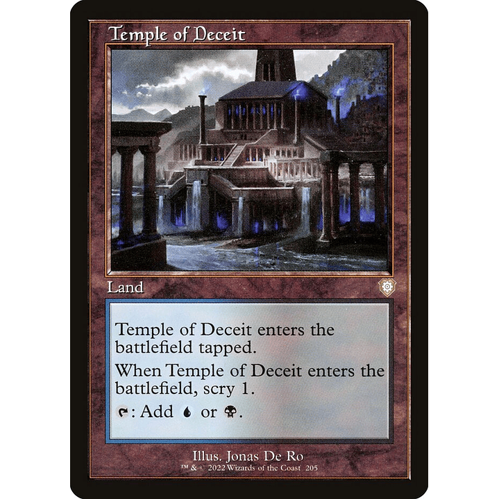 Temple of Deceit (Retro Frame) | Inglés | NM | BRC 1