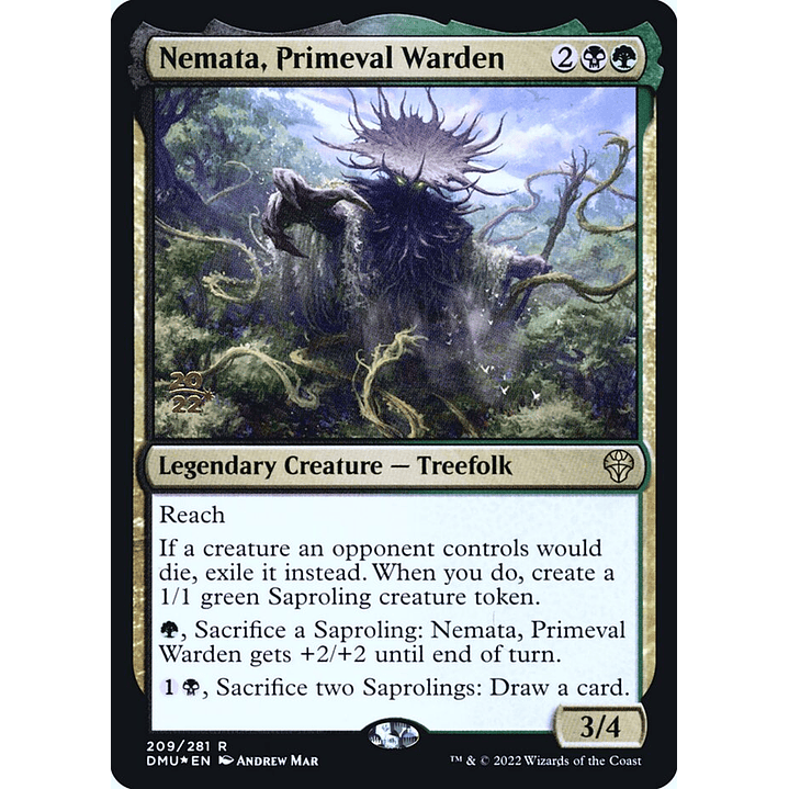 Nemata, Primeval Warden (Launch foil) | Español | NM | PDMU 1