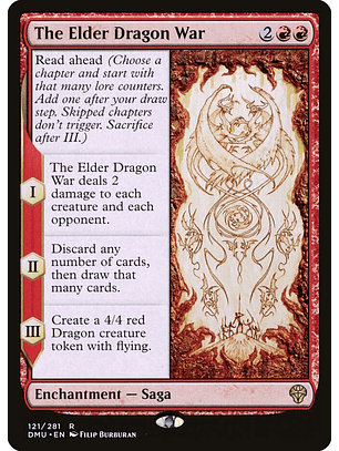 The Elder Dragon War (foil) | Español | NM | DMU