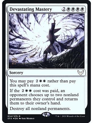 Devastating Mastery (Launch foil) | Español | NM | PSTX