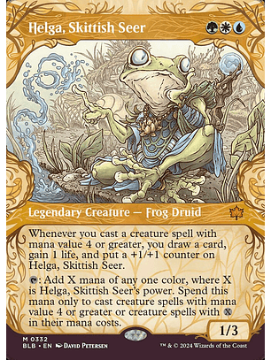 Helga, Skittish Seer (Showcase foil) | Inglés | NM | BLB