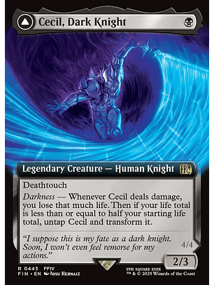 Cecil, Dark Knight // Cecil, Redeemed Paladin (Extended Art) | Inglés | NM | FIN