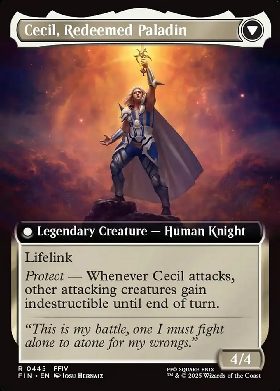 Cecil, Dark Knight // Cecil, Redeemed Paladin (Extended Art) | Inglés | NM | FIN 2