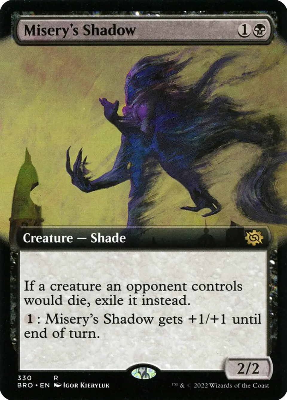 Misery's Shadow (Extended Art foil) | Inglés | NM | BRO 1