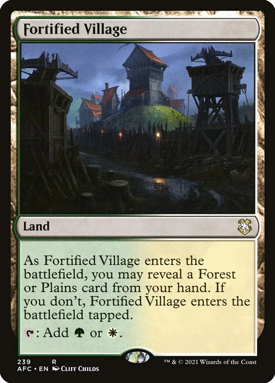Fortified Village | Inglés | NM | AFC 1