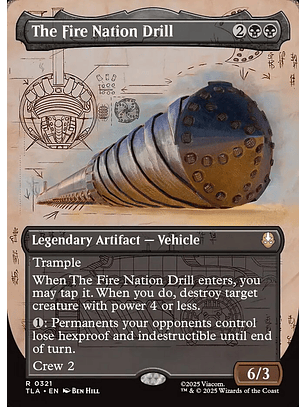 The Fire Nation Drill (Borderless) | Inglés | NM | TLA