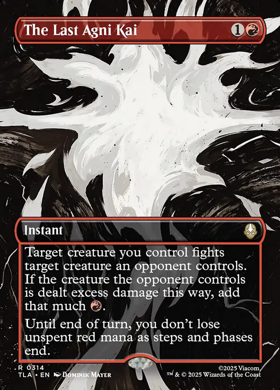 The Last Agni Kai (Borderless) | Inglés | NM | TLA 1