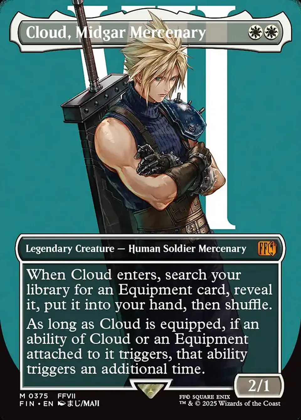 Cloud, Midgar Mercenary (Borderless) | Inglés | NM | FIN 1
