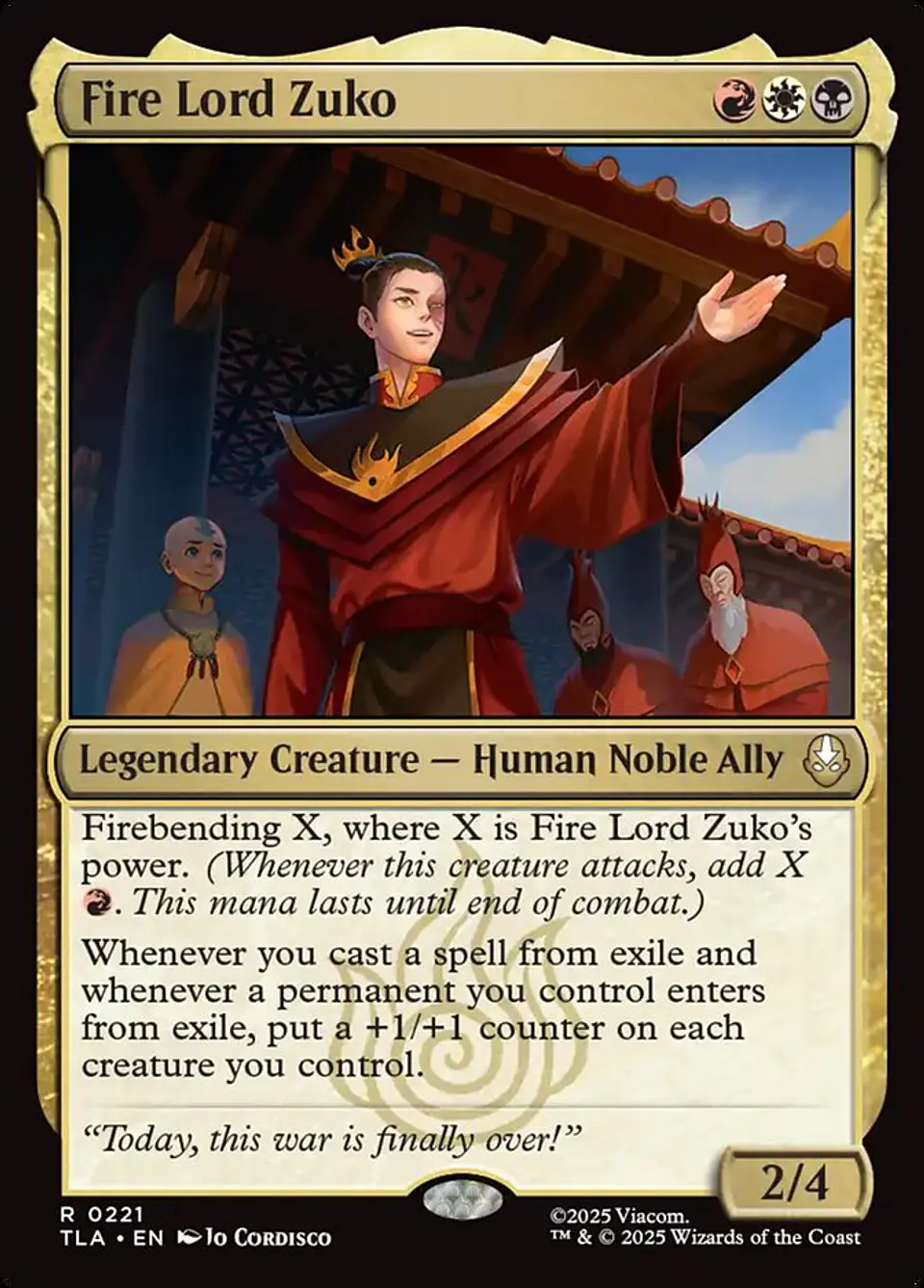 Fire Lord Zuko (foil) | Español | NM | TLA 1